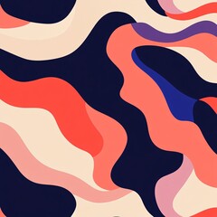 Poster - Colorful abstract wave pattern background.