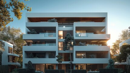 Poster - A modern block of flats with passive cooling, the use of Indigenous materials.