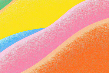 Poster - Vibrant abstract waves of color create a dynamic and energetic composition, perfect for modern art, design projects, or creative backgrounds.