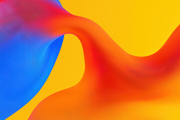 Poster - Vibrant abstract design featuring flowing curves and bright colors, perfect for backgrounds, wallpapers, or creative projects.
