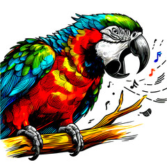 an ara parrot  