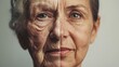 © Morng - Close-up comparison of an elderly and middle-aged woman's face, highlighting aging and wrinkles, illustrating the passage of time and life stages.