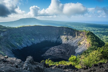 Wall Mural - The crater of the Volcano Cerro Negro at Leon, Nicaragua, ai