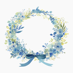 Poster - Elegant floral wreath design