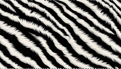 Elegant zebra skin texture featuring natural black and white stripes for unique fabric design background