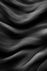 Poster - waves on a black-and-white sheet