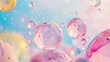 © pengedarseni - Holographic bubble background with extremely subtle iridescent sparkle, best for stunning backdrop.