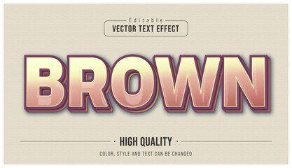 Wall Mural - Classic Brown editable text effect