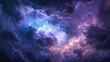 © Edi Purnomo - Dramatic stormy sky with lightning bolts illuminating the dark clouds.