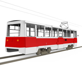 Sticker - Modern Tram Isolated