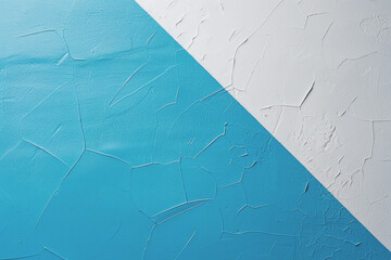 Wall Mural - White and vibrant blue gradient color background, geometric.