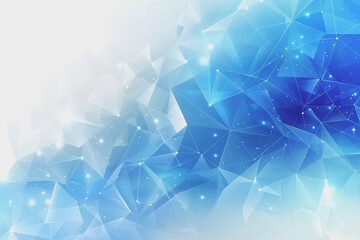 Wall Mural - White and vibrant blue gradient color background, geometric.