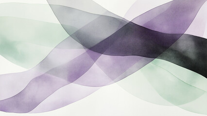 Wall Mural - Hand painted geometric watercolor abstract background image