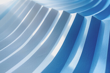 Wall Mural - White and vibrant blue gradient color background, geometric.