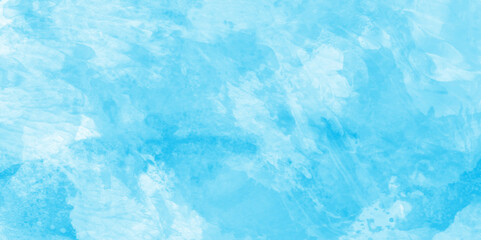 soft color gradient Blue watercolor clouds on white background, Aquarelle texture of painted sky blue watercolor, Hand painted blue paper, blue watercolor splash background with watercolor stains.