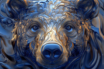 Wall Mural - portrait of a bear