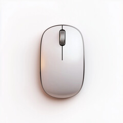 Computer mouse on white background, Clic in ergonomic mouse, computer mouse isolated on transparent background, hand using a mouse for work, close - up of hands using computer mouse for email communic