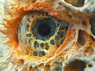 Poster - Close-Up of a Human Eye: A Detailed Look at Anatomy