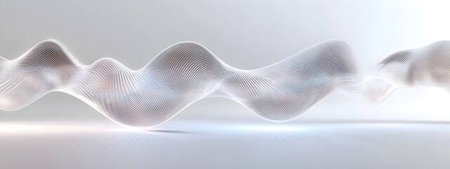 Poster - Elegant Light Wave Interference Pattern   Captivating Abstract 3D Render
