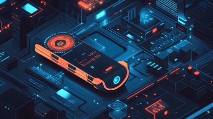Poster - Futuristic Graphene Powered Wearable Device Concept with Flexible Circuits and Sensors