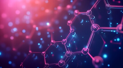 Poster - Futuristic Graphene Superconductor Electricity Flow Flat Design