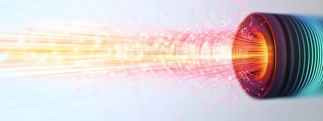Poster - Illuminating Fiber Optic Sensor Visualizing the Radiant Wave of Light Transmission