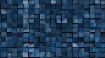 Poster - A dark background features an arrangement of geometric blocks in varying sizes, showcasing modern minimalism with textures reminiscent of metal and concrete, ideal for wall decoration SEAMLESS PATTERN