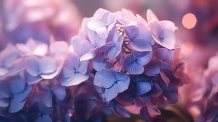 Wall Mural - Delicate purple hydrangeas