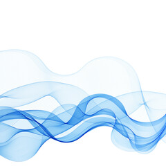 Wall Mural - Blue abstract wave as a design element. Presentation template. Banner for advertising. Eps 10