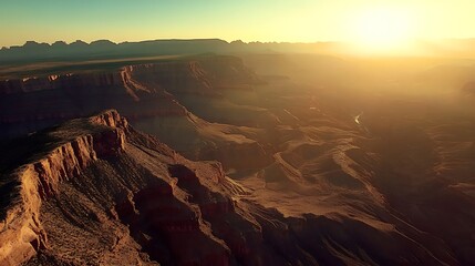 Poster - A Majestic Sunset Over the Grand Canyon