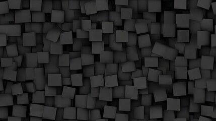 Poster - A dark background features an arrangement of geometric blocks in varying sizes, showcasing modern minimalism with textures reminiscent of metal and concrete, ideal for wall decoration SEAMLESS PATTERN