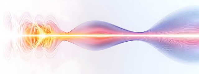 Poster - Mesmerizing Light Wave in Mode Locked Laser Effect