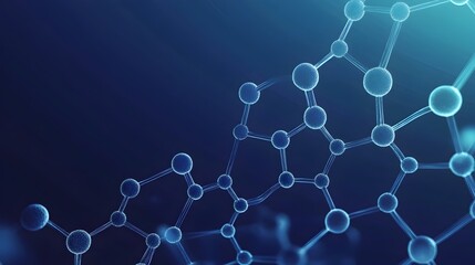 Poster - molecular structure of graphene with hexagonal carbon atom pattern flat design