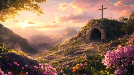 Wall Mural - Resurrection Dawn