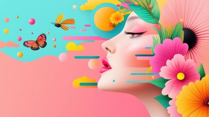 Poster - Illustration showcasing various trending illustration techniques and color palettes from 2023.