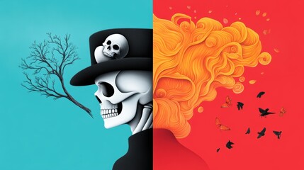 Poster - Contrast between traditional and modern illustration styles, highlighting the evolution of visual art.