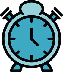 Poster - Analog alarm clock with its hands ticking, symbolizing the concept of time