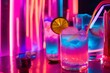 © Daily - Colorful cocktails with fruits, joyful moment for party vibes, Generative AI