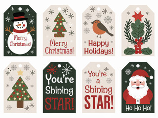 Merry christmas! Happy holidays! You're a shining star! Ho ho ho! You're a shini