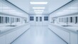 © Whitecatz - A bright, sterile laboratory interior featuring white surfaces, sinks, and reflective elements, creating a clean and modern research environment.