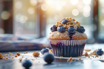 Wall Mural - blueberry_Cupcake_muffin MONA