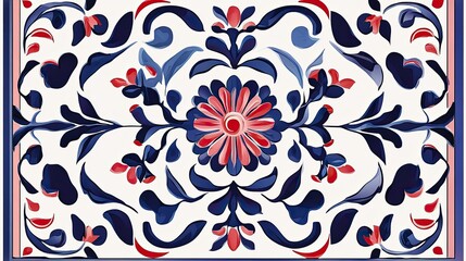 turkey ceramic tile pattern. Vector illustration