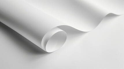 Classic white paper surface, ideal for highlighting the simplicity and elegance of minimalist designs