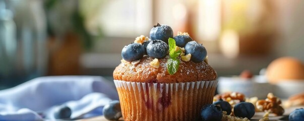 Wall Mural - blueberry_Cupcake_muffin MONA