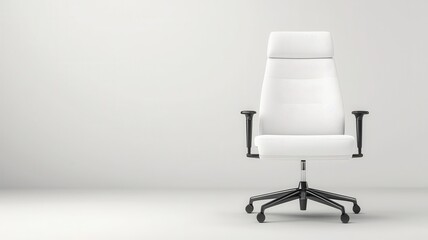 Design a modern office chair in a rear view perspective, displaying iterations of the design process in a creative way