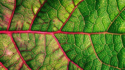 Sticker - Close-up of a leaf's veins