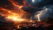 © WEERAKIAT - A different kind of storm with the drama and energy of nature. The setting sun mixed with rain clouds.