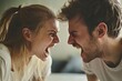 © inspiretta - A man and a woman are fighting, with the man having a beard and the woman having long blonde hair
