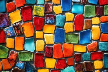 Colorful Mosaic Tile Wall Pattern