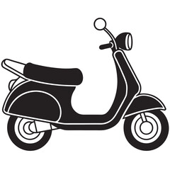 Wall Mural - illustration of a motorcycle scooter